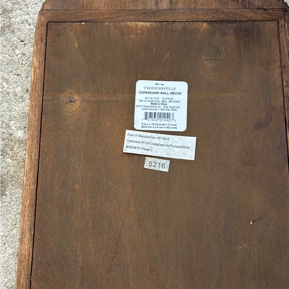 Threshold Wooden Cork Board - Picture 3 of 4